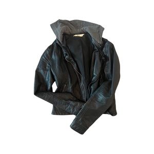 Zip up pleather jacket (s)